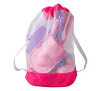 Giocattoli Da Spiaggia per - 18 Pezzi Giocattoli Di Sabbia Da Viaggio | Giocattolo Da Caccia Al Tesoro Da Spiaggia Con Secchio Pieghevole E Borsa A Maglia | Includere Stampi, Rastrello, Paletta |