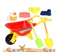 Giocattoli da Spiaggia per Bambini - 7 Pezzi Secchiello Rastrello e Formine Sabbia Portatile - Giochi Sensoriali da Esterno - per Mare Giardino Campeggio Picnic Piscina e Attività all'Aperto