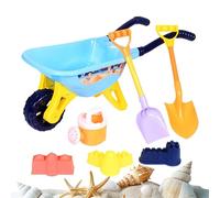 Giocattoli da Spiaggia per Bambini | 7 Pezzi Secchiello Rastrello e Formine Sabbia Portatile - Grande Kit Costruzioni di Sabbia da Spiaggia,per Mare Prato Piscina Giardino Campeggio Picnic Attività In