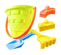 Giocattoli Da Spiaggia per Bambini - Gioco Di Giocattoli | 5X Bucket Da Spiaggia per Bambini | Set Di Secchio Con Manico Comodo | Giocattoli Divertenti per Bambini Oltre 3 Anni, Attività per E