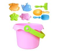 Giocattoli da spiaggia per bambini, set completo di giocattoli estivi, per clima caldo e kit portatile per costruire castelli