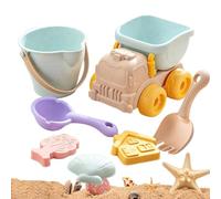 Giocattoli da Spiaggia per Set Gioco all'aperto con Camion di Trasporto, Giochi da Spiaggia Sabbia Costruzione Castello Bambino, Per 3 Anni E Più Giardino Posteriore Cortile Giochi Berge