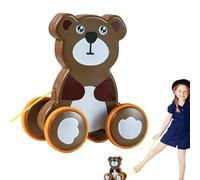 Giocattoli da tirare per bambini di 1 anno, giocattolo da tirare | Tirare i giocattoli della corda, giocattolo di spremere e forma animale - vari stili di gioco, pneumatico silenzioso, giocattolo