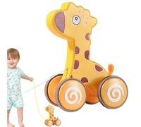 Giocattoli da trascinare per 1 anno,Giocattolo da trascinare | Divertente giocattolo push-pull per animali,Giocattolo educativo precoce con ruote in, giocattolo interattivo da, stimola l'i