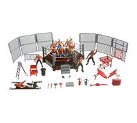 Giocattoli da wrestling, Divertente anello da wrestling in plastica con action figure realistiche e accessori Giocattoli da per bambini, adulti, Figürchen