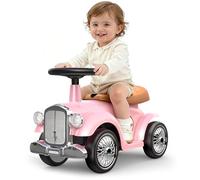 Giocattoli dai 1 ai 3 anni: scivolo con spazio sotto il sedile, auto antiscivolo con volante e clacson, auto scorrevole per interni ed esterni, ragazze e ragazzi (rosa)
