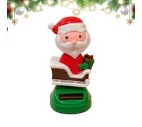 Giocattoli Danzanti di Natale Simpatici Pupazzi di Babbo Natale con Testa | Bambole che Salutano come Decorazione Auto per home office salotto scrivania libreria mobiletto ingresso veic