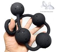 Giocattoli del sesso per uomo donna Anale Grande spina anale Palla enorme Giocattoli di testa Adulti Massaggiatore in silicone Palline anali Perline Spina anale grande per forniture ano (Color : M)