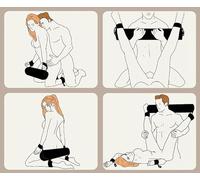 Giocattoli del sesso Set di mobili con manette Piedi Cilindrico Cuscino di schiuma Giocattoli per adulti per coppie femminili