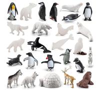 Giocattoli di animali artici - Set di figure di animali polari, Figurine di animali artici, Set di figurine di giocattoli di animali artici polari, Orso artico di animali artici, Set di giocattoli di