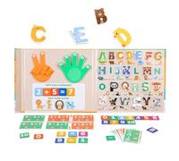 Giocattoli di apprendimento 'account per tutti-piccoli - Materiale educativo matematico per conteggio - con carte lettere per compleanno ragazze ragazzi scuola materna classe