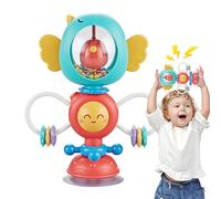 Giocattoli di aspirazione - Set di giocattoli con sonaglio per bambini, materiale ABS | Sonaglio con 8 pollici, 320 g, Spinner di sviluppo interattivo per seggiolone e uso nell'istruzione precoce per