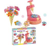 Giocattoli di bouquet di fiori in tessuto - Gioco di creazione floreale per l'apprendimento precoce,Giocattolo di sviluppo delle abilità STEM per 6+ Anni Ragazzi Ragazze Aula Compleanno Prescolare