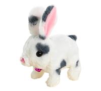 Giocattoli Di Bunny Realistici - Orecchie Da Passeggiata E Tremblanti, Peluche Interattivo Interattivo Salto Di Coniglio Macchiato Parlando Orecchie Del Naso Emozionante Regali Di Compleanno