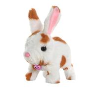 Giocattoli Di Bunny Realistici - Orecchie Da Passeggiata E Tremblanti, Peluche Interattivo Interattivo Salto Di Coniglio Macchiato Parlando Orecchie Del Naso Emozionante Regali Di Compleanno