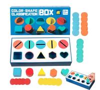 Giocattoli Di Classificazione Dei Colori Per I Bambini Da 3 A 5 Anni,Giocattoli Di Classificazione Dei Colori - Blocchi di Modello Giocattoli Classificatori Di Forma Di Legno | Giocattoli Sensori