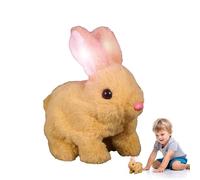 Giocattoli di Coniglio per, Bunny realistico, Coniglio simulato Giocattolo elettronico Simulate, Peluche Interattivo con movimenti naturali per Ragazzi Compleanno di Pasqua