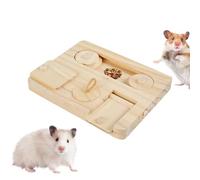 Giocattoli di Foraggiamento per Conigli - Animale in Legno Puzzle Interattivo per Cibo - Giocattoli a Puzzle per Animali Domestici | per Gabbie, Recinti, e Piccoli Animali come