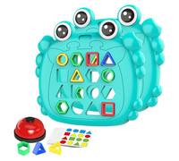 giocattoli di forme, giocattolo di classificazione delle forme - Giochi da tavolo con combinazione di colori e forme - Gioco da tavolo a scacchi di granchio dei cartoni animati, attività di