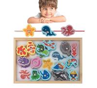 Giocattoli di Gioco di in Legno, Gioco di 2 in 1 Adatto per Bambini Giocattoli Magnetici per Regalo per