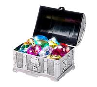 Giocattoli di immersione, forziere del tesoro della piscina, giocattoli di immersione, gioielli falsi gioielli, decorazioni subacquee, giocattoli della piscina, gioielli della cassa del tesoro