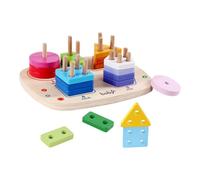 Giocattoli di Impilamento in Legno - Impilatore Educativo E Sensoriale - Impilatore per Ordinamento Forme,per Bambini Asilo Scuola Materna Viaggio Apprendimento E Sviluppo