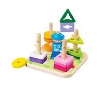 Giocattoli di Impilamento in Legno - per Motricità Fine - Impilatore Puzzle di Corrispondenza | per Lo Sviluppo dei Bambini, l'Apprendimento Prescolare, la Casa, Il Viaggio, la Stanza dei Giochi e
