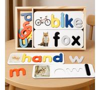 Giocattoli di legno per l'apprendimento dell'ortografia per bambini