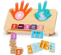 Giocattoli di Matematica in Legno, Giochi Montessori, Giochi Matematici per Imparare a Contare, Addizione e Sottrazione, Apprendimento dei Numeri, Giocattolo Educativo Regalo per 3-6 Anni Bambini