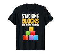 Giocattoli di mattoni di costruzione di blocchi di progettazione per i bambini Block Builder Maglietta
