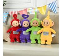 Giocattoli di Peluche 25 Cm Teletubbies Bambola Del Fumetto Film Giocattoli di Peluche Divano Zaino Decorazione della Casa Compleanno Regalo di Natale per Bambini 4 Pezzi