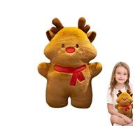 Giocattoli di peluche di Natale,Giocattoli di peluche di Natale | Ornamento di peluche di Natale da 17,72 pollici | Statuetta di vacanza in peluche fatta a mano, morbido ornamento di peluche di Natale