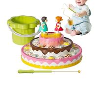 Giocattoli di pesca magnetici Set per bambini - Magnetics Fishings Games | Electric Magnetic Rotating Musical Cake Toys | Board Fishing Game | For Kindergarten Classroom Homeschooling Early Childhood