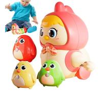 Giocattoli di pollo per bambini,Giocattoli di pollo di Pasqua - Giocattoli portatili per camminare per polli - Giocattolo di pollo saltatore, giocattolo di orologio a mano piccolo, ripieno di calze di