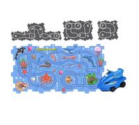 Giocattoli Di Puzzle Educativi - Set Di Pista Di Auto, Auto Da Corsa Slot, Gioco Di Gioco Creativo Per L'Età Prescolare Di 3 Anni E Più | Kit Da Corsa Puzzle Con Piume Per Tutto Piccolo Sviluppo