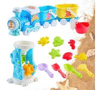 Giocattoli di Sabbia | 15 Pezzi Kit per la Sabbiera - Giocattolo da Spiaggia | Per cortile, giardino, lago, piscina, viaggi all'aria aperta, bambini e le bambine di età 1 anno e oltre