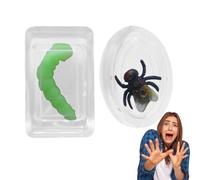 Giocattoli di scherzo per mosche a cubetti di ghiaccio | Giocattolo per mosche nuovo Caterpillar con cubo di ghiaccio simulato,Weird Stuff Cool Caterpillar Gadgets Giocattolo all'aperto Joke virale