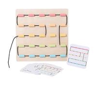 Giocattoli di slip per i più piccoli,Giocattoli in legno,Attività di puzzle di corrispondenza dei colori - Giocattoli di allacciatura motoria fine, giocattolo educativo prescolare per ragazzi e