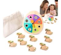 Giocattoli Dinosauri Da Abbinamento - Attività di Apprendimento con Tornamese,Giocattoli Educativi Con Dinosauri In Legno | Per Bambino, Ragazza, Studente, Bambino, Scuola, Viaggio, Sala Giochi,