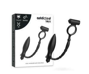 Giocattoli dipendenti plug anale con anello vibrante 1 St