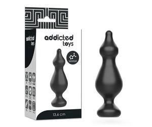 Giocattoli dipendenti plug anale sessuale 13,6 cm nero 1 St