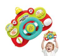 Giocattoli educativi di guida - Interactive Steering Wheel Toy | Musical Steering Wheel Toy | Pretend Car Steering Wheel for Boys and Girls | Toddler Musical Driving Toy with Light and Sound,