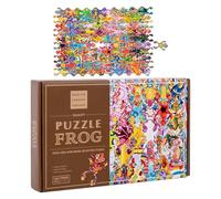 Giocattoli educativi in legno a forma di rana, 29,3 x 18,5 x 5 cm, divertenti per bambini, per giochi educativi, asilo familiare, educazione a casa, viaggi