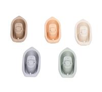 Giocattoli educativi in plastica ABS colorati per bambini dai 6 mesi in su, set da 5 con sacchetto a rete, tazze educative impilabili, giocattoli per barca, nido, giocattoli per il bagno