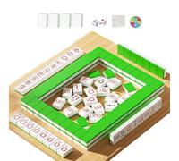 Giocattoli Educativi per Bambini,Piastrelle Mahjong Pinyin per Apprendimento Precoce - Gioco da Tavolo per la Famiglia - للساقيين والنادلات والمنزل