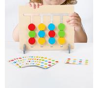 Giocattoli Educativi Prescolari Montessori per Bambini, Puzzle Scorrevole, Forme
