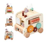 Giocattoli Educativi Prima Infanzia,Giocattoli Educativi Autobus Per Bambini Piccoli - Attività di Abbinamento Colori e Forme con Mattoncini per Ragazze e Ragazzi Regalo Compleanno Scuola