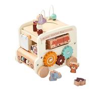 Giocattoli Educativi Prima Infanzia | Giocattoli Educativi Multifunzione a Forma di Autobus per Bambini - Attività di Abbinamento Colori e Forme con Mattoncini per Ragazze e Ragazzi Regalo Compleanno