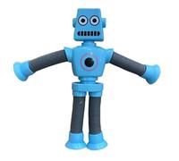 Giocattoli elastici a ventosa - Giocattoli educativi per braccia e gambe che cambiano forma del robot | Giocattolo elasticizzato sensoriale con luce a LED, bomboniera con tubo telescopico, divertente