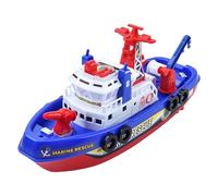 Giocattoli elettrici per le barche antincendio - I giochi per giochi d'acqua con spray automatico, luci e musica | Boat di salvataggio antincendio galleggiante a batteria per bambini, giocattoli d'acq